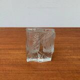 Vintage Glass Block Vase