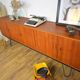 Scandinavian sideboard Fristho teak and metal