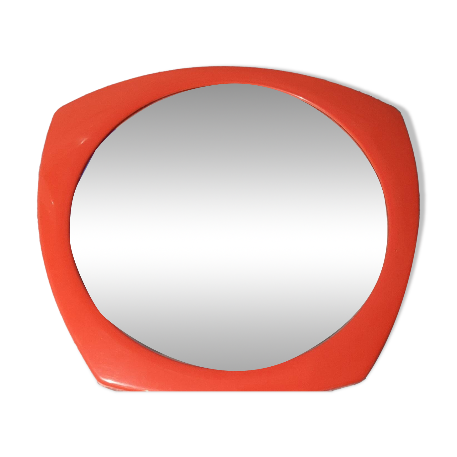 Miroir vintage orange années 70