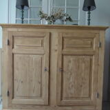 Vintage sideboard in raw pitchpin