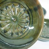 1970's pottery ashtray set