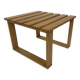 Vintage 1970s coffee table/side table, white oak slats slatted design