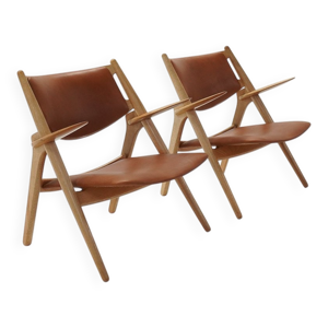 Chaises lounge Sawbuck - hans wegner