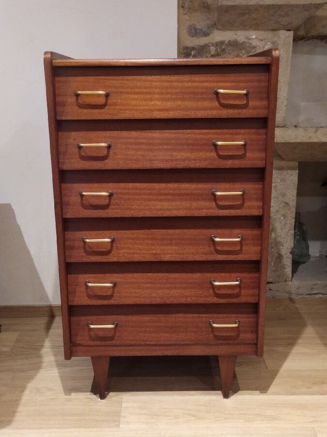 Commode chiffonnier vintage des années 60