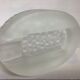 Frosted glass ashtray tray