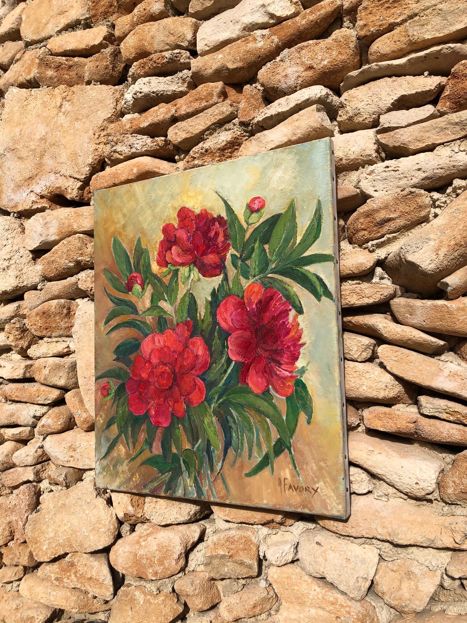 Toile bouquet de fleurs