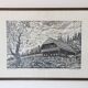 Wood engraving by Engelbert Habersberger (1929-2006)