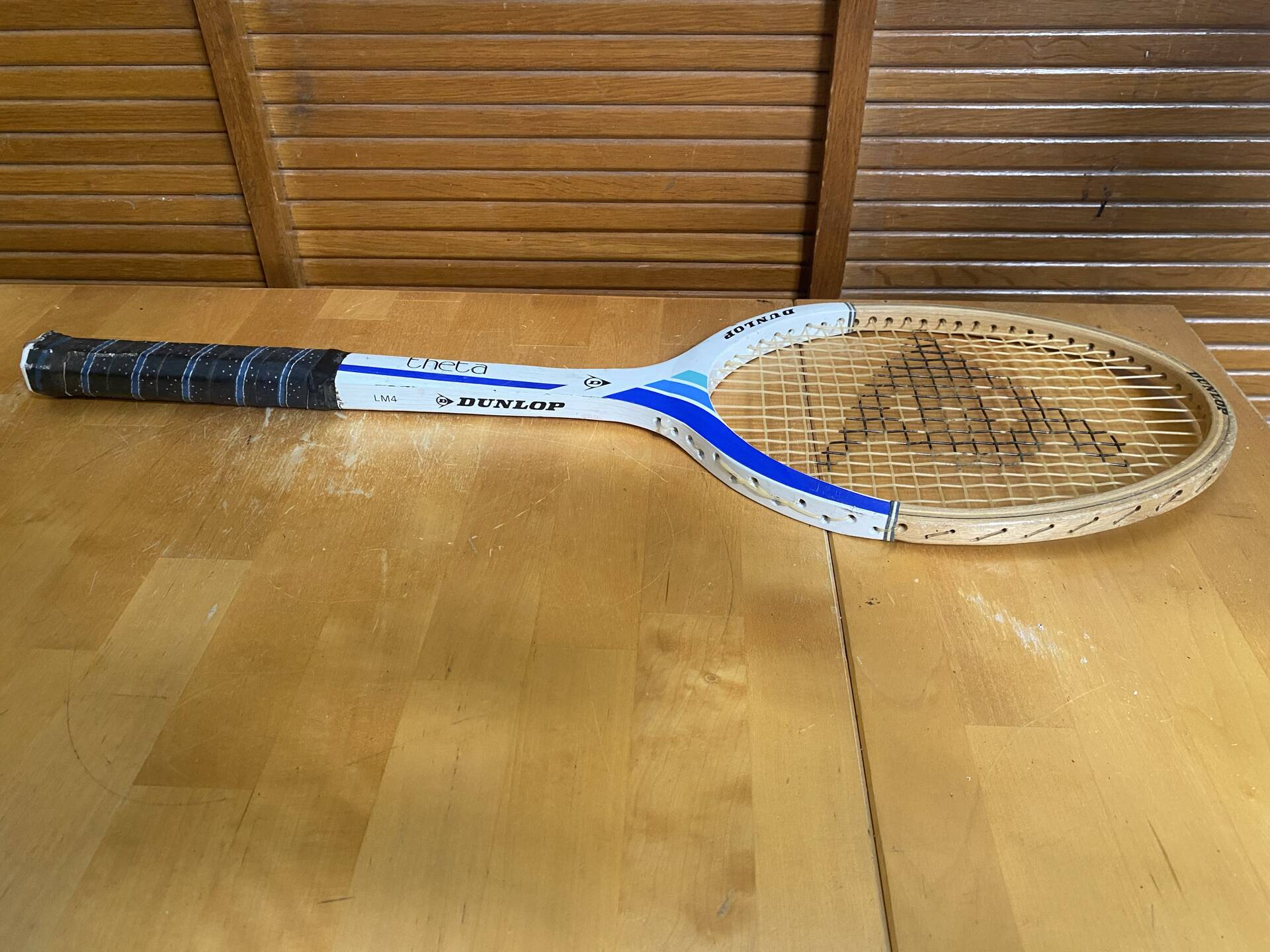Vintage dunlop wooden tennis racket + donnay cover