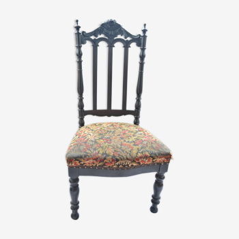 Napoleon III black-tinted wood heater chair