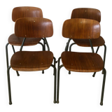 Lot de 4 chaises par Kho Liang Le