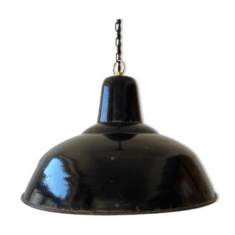 Old industrial suspension enamelled 40 cm