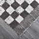 Tapis en laine fait main à carreaux 4x7 137x214 cm SK 241436