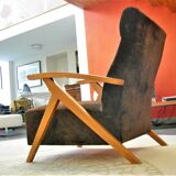 Chair of the years 50-60 frame wood
