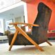 Chair of the years 50-60 frame wood