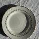 Set of 2 dessert plates with gold trim Gien Quimper D19