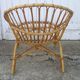 1970 wicker shell armchair