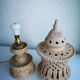 Lampe photophore en terre cuite