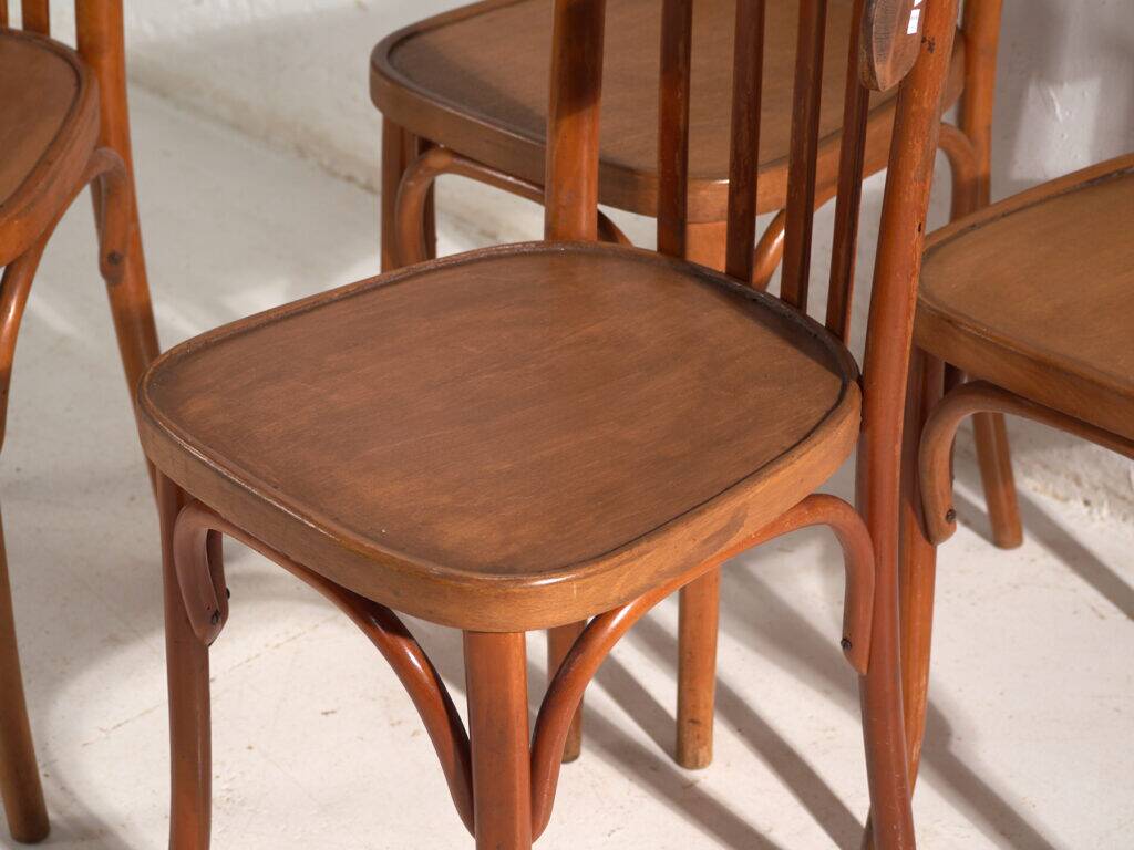 Antique bentwood chairs in Thonet style – Central Europe, circa 1930 #4 – Set of 4 pieces