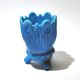 Portieux photophore cigar holder antique opaline turquoise blue gothic