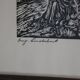 Wood engraving by Engelbert Habersberger (1929-2006)