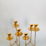 Pair of Danish brass candlesticks