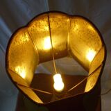 Bronze and velvet lamp 70 cm