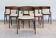 Ensemble de six chaises scandinaves en palissandre, Danemark, 60’s.
