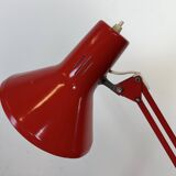 Vintage Italian Red Architect Table Lamp, 1970s