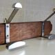 Wooden wall coat rack and chrome hooks – 60s