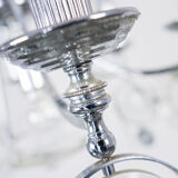 7-light torlasco steel chandelier from the vintage 70s vintage modern