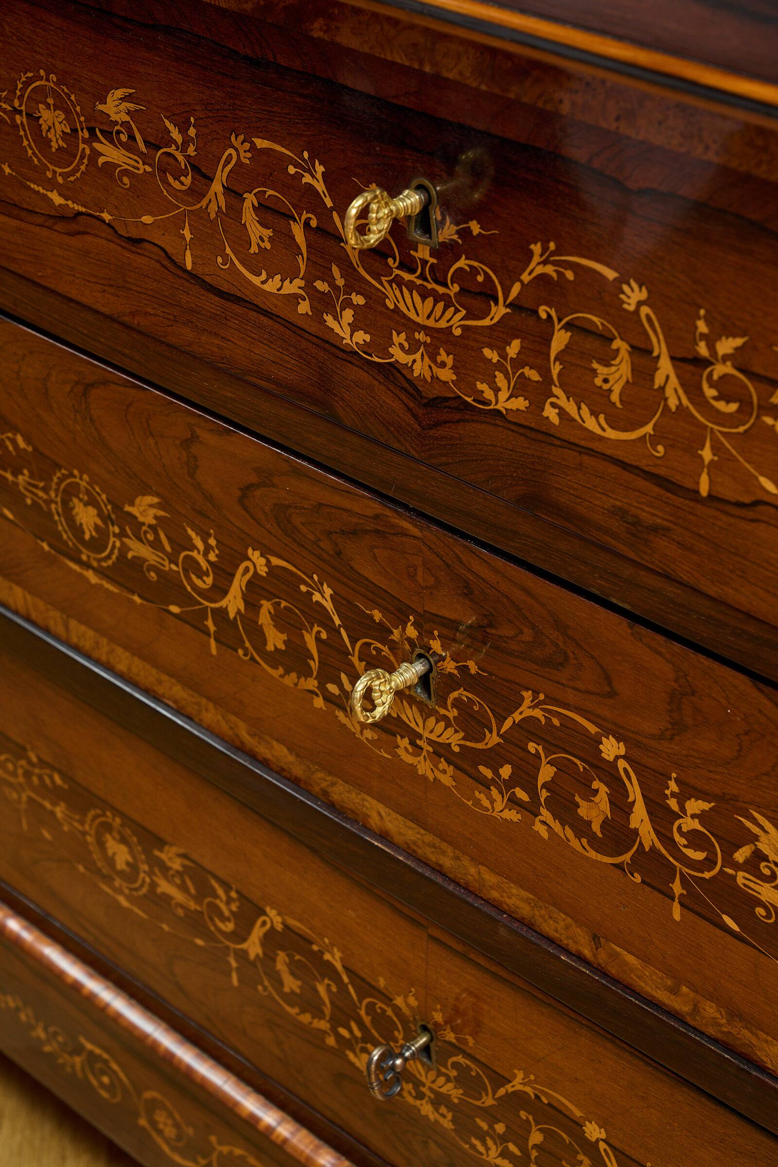 Original English walnut sideboard
