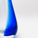Murano Sommerso Two-Coloured Cobalt Blue Vase Sculpture