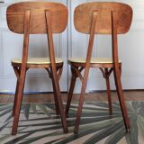 Chaises coeur Baumann jaune
