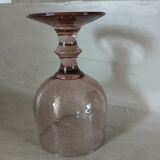 Large stemmed glass with bubble glass