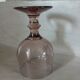 Large stemmed glass with bubble glass