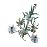 Vintage chandelier painted flower sheet