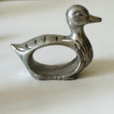 Zoomorphic pewter napkin ring