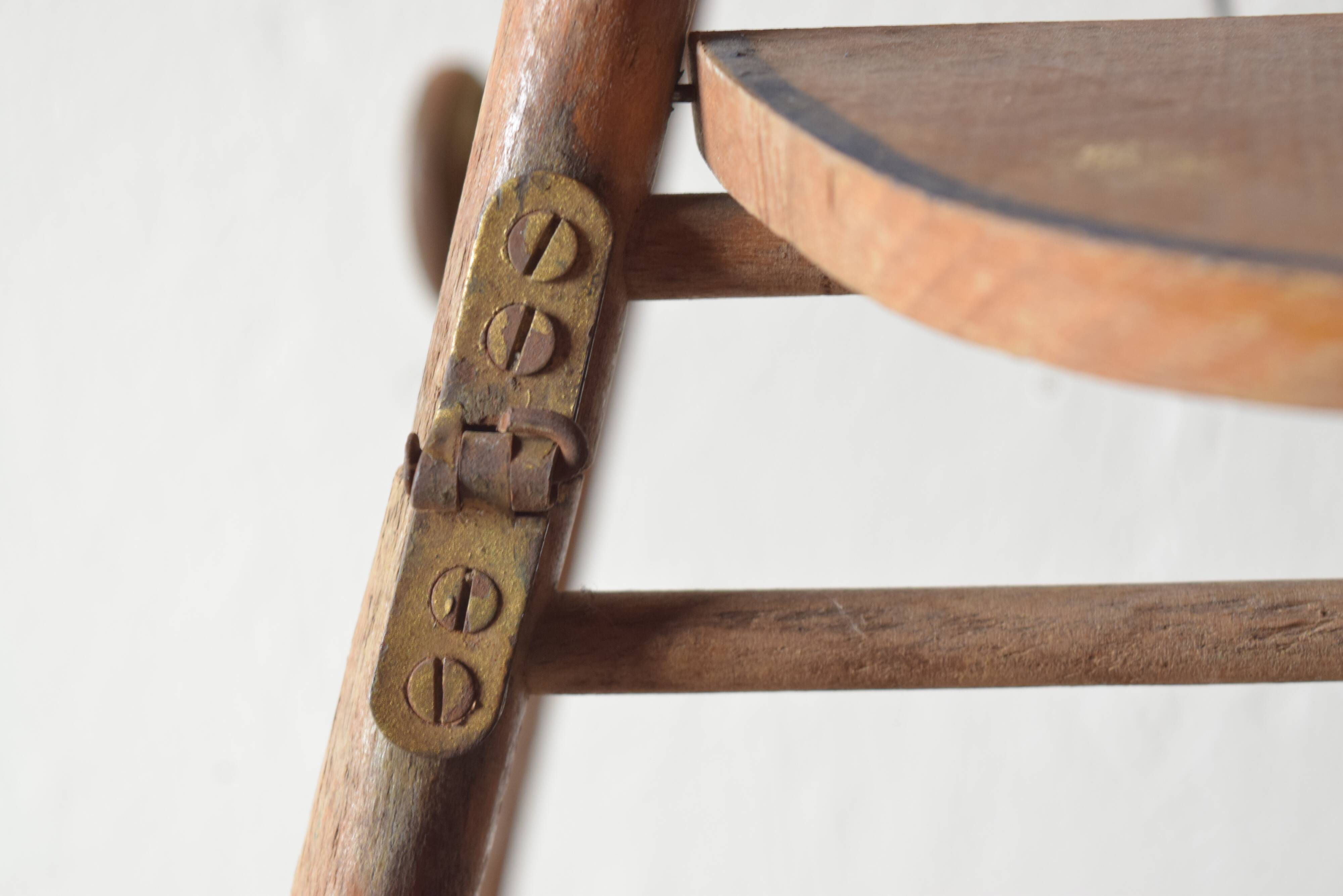 Torck - Antique wooden doll's high chair - 1950