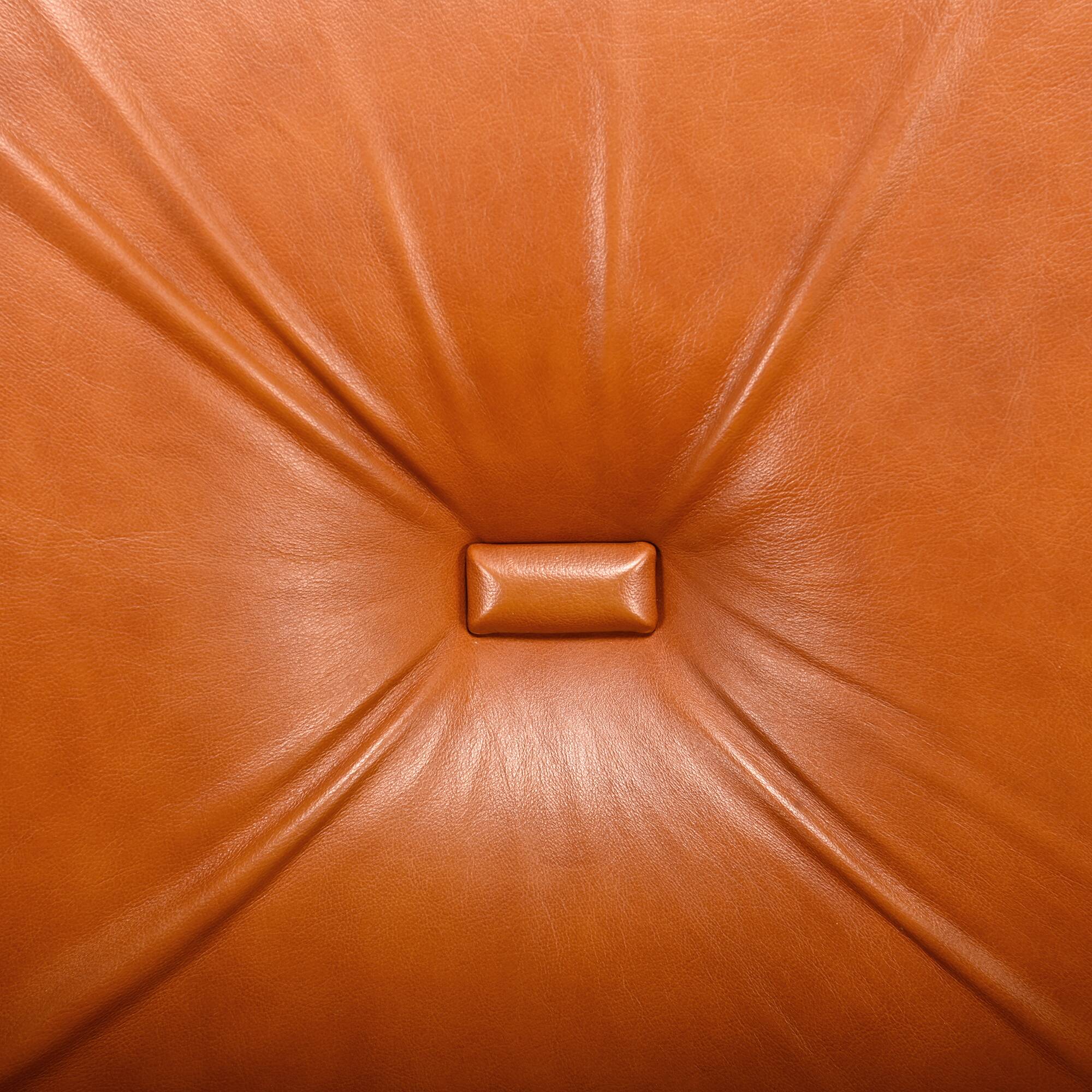 Rino Maturi Depositato Lounge Chairs in cognac leather for Mimo Padova