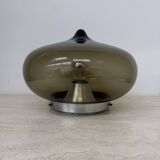Mid-century Dijkstra smoked glass ceiling lamp space age, 1970’s