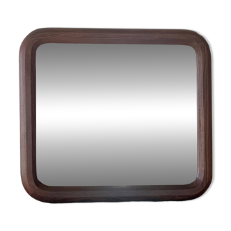 Miroir mural ancien en bois vintage