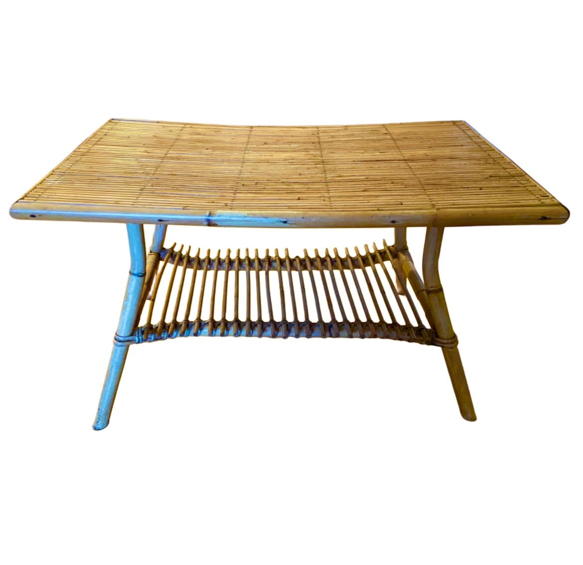 Rattan coffee table