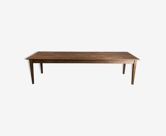 Farmhouse table "Dark Brown", spindle legs XXL 300 X 90 cm