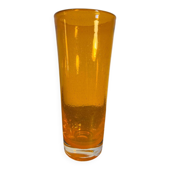 80s bubble glass vase