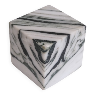 Square marble italian desk curio/objet