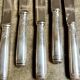 6 Christofle silver-plated dessert knives, "Malmaison" service