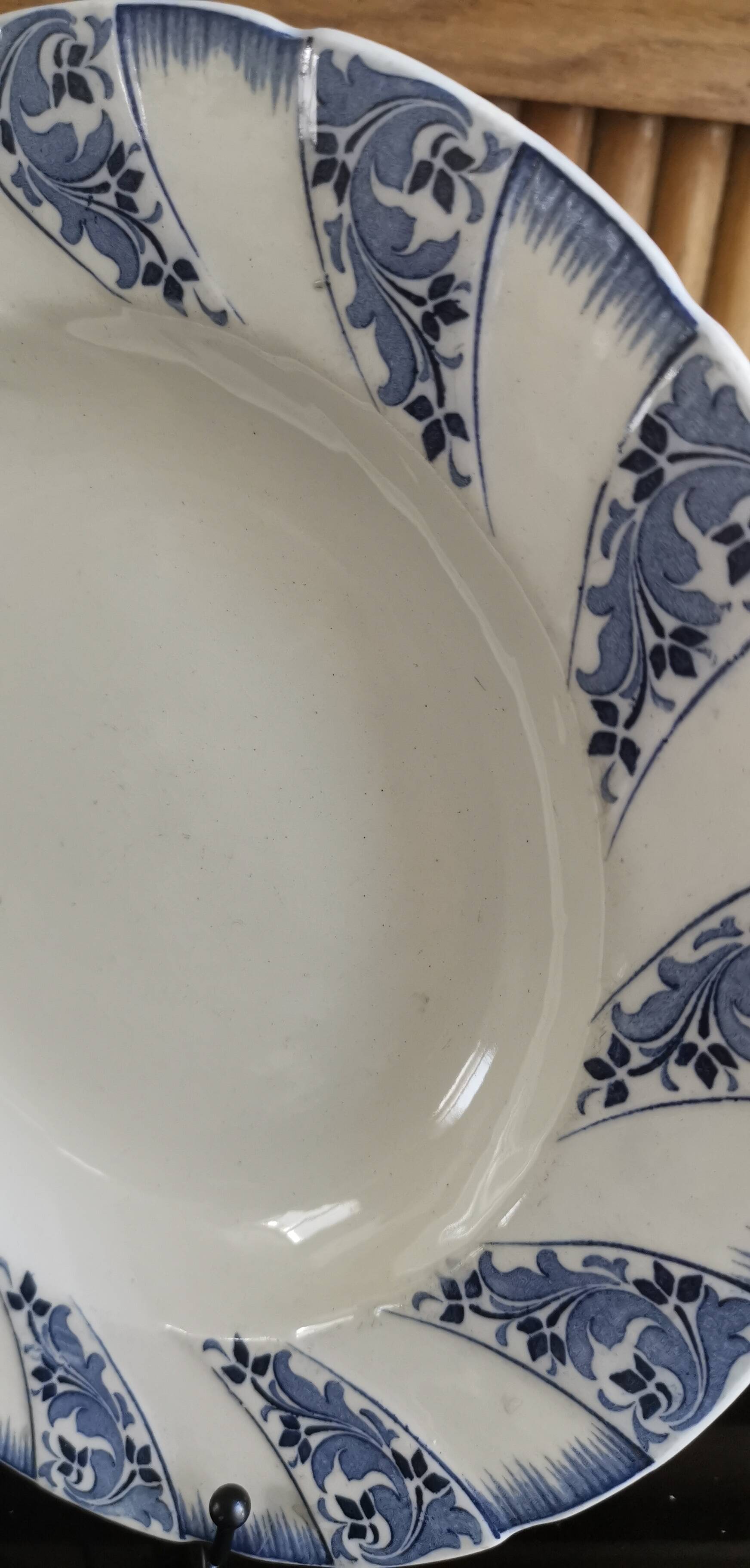 Old Vermont and Blanchet iron earthenware dish