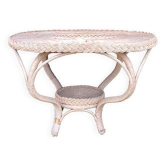 Rattan table year 60