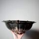Large basin, bowl, Olri Italy vintage 50s Silver plated hammered