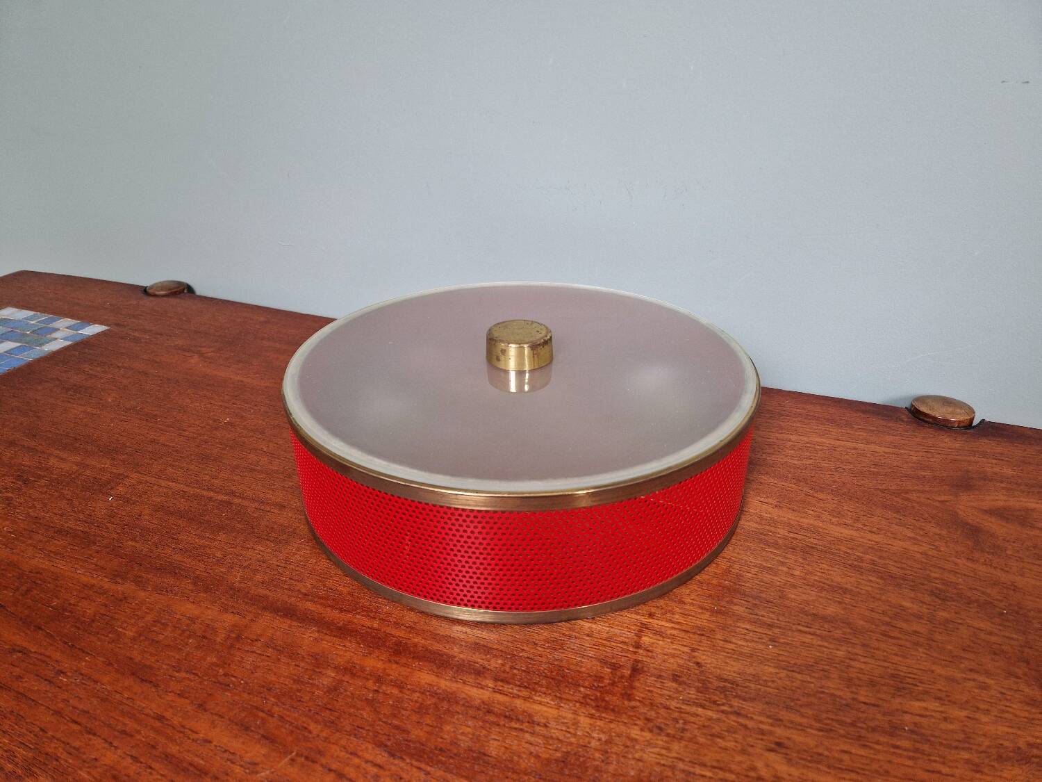 Porthole ceiling light by Lunel, 1950s